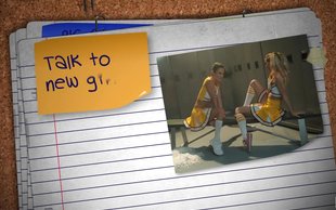 Busty and naughty cheerleaders are making out in the locker room