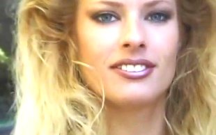 Insanely open minded blonde lets her girlfriend caress her near pool