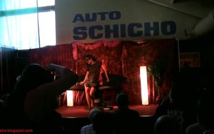 Watch this reckless beautiful brunette performing naked