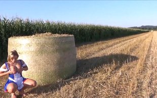 Check out how busty lesbians are trying something new in a pool