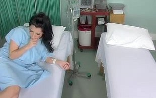 Two extremely busty and horny babes are meting in hospital